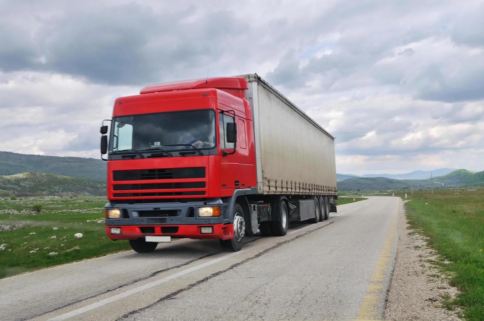 Un camion assuré par Wayvance Assurance